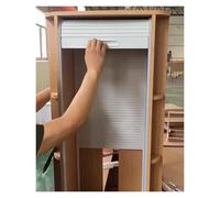 Kit de puerta corrediza de ABS que ahorra espacio for armario de cocina y guardarropa(55x60cm (21.7x23.6"))