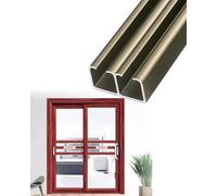 Kit de Puerta Corrediza Kit de Puerta Corrediza Kit de Puerta Corrediza Tipo Granero Doble Puerta Corrediza de Bolsillo de Alta Resistencia con Riel Y Rodillos/Color/8.2Ft/2.5M