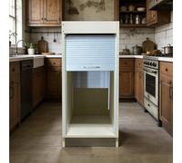 Kit de puerta plegable de acordeón, contenedores de almacenamiento comerciales, paneles de listones de PVC reutilizables, fácil organizador, puertas enrollables, juego de puerta de tambour para uso
