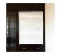 Kit de puerta plegable de acordeón, kit de puerta de tambor retráctil, manijas de pistas, armario de almacenamiento, varios tamaños (112 x 81 cm)