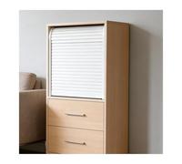 Kit de puerta plegable de acordeón, kit de puerta vertical de tambor, rodillo ABS, armario de cocina, RV, ahorro de espacio, varios tamaños (81 x 56 cm)