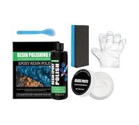 Kit De Pulido De Resina, Juego De Eliminación De Rayones De Epoxi, De Lijado De Superficies De Fundición, Herramientas De Pulido De Brillo Artístico Transparente, Suministros De Acabado Artesa