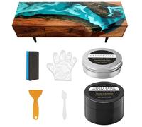 Kit de pulido de resina - Pasta de reparación de arañazos de 2.2 pulgadas | Juego de acrílico restaurador de brillo fácil aplicación para muebles, mesa, encimera, manualidades, decoración