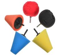 Kit de pulido de rueda para taladro, esponja de amortiguación reutilizable, almohadilla de pulido de taladro, para detalles de cuidado del cubo del coche, metal, aluminio, acero inoxidable, cromo