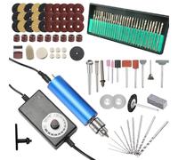 Kit de pulido eléctrico de resina, pulidora de resina inalámbrica, kit de mini taladro, lijadora de resina multiusos y kit de pulido para tallar, perforar y pulir