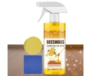 Kit de pulido para suelos de madera | Cuidado profundo protector 120 ml | Spray reparador para muebles de madera - para estantes, mesas, armarios, sillas, cómodas, encimeras y escaleras