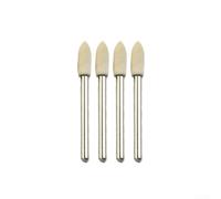 Kit de pulido rotacional equilibrado con cabezales de fieltro para minimizar la vibración cuando se trabaja en bordes metálicos precisos (4 piezas)