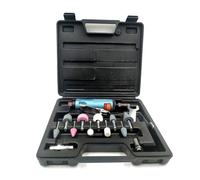 Kit de pulido y for amoladora aire con compresor 14 piezas, kit herramientas grabado for 1/4, máquina pulidora neumática Para bricolaje
