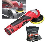 Kit de pulidora de doble acción, 12 V 2000 mAh, enceradora eléctrica inalámbrica de 0-3000 rpm, pulidora de búfer de velocidad variable, con almohadillas de lana, kit de herramientas para de