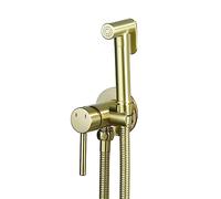 Kit De Pulverizador De Bidé,Grifo Para Hacer De Bidet El Wc,Kit Grifo De Bidet Para,Pulverizador Para Bidé De Mano,Descarga Presurizada Multifunción Mixta Fría Y Caliente De Cobre Completo,oro