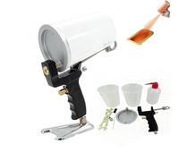 Kit De Pulverizador Neumático De Revestimiento De Resina, Herramienta Portátil De Atomización De Fluidos Con Vasos De 1000 Ml Y 5 Boquillas De Varios Tamaños (2,5 Mm-6 Mm) Para Gelcoat De Fibra
