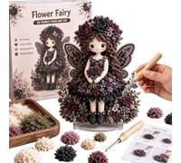 Kit de Punch Needle para Principiantes Manualidad Hecha a Mano de de Flores