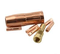 Kit de puntas de boquilla de latón para núcleo de flujo de soldadura sin gas 0.6 0.8 0.9 1.0 1.2 mm Juego de 7 piezas para Century FC90 80GL Easy Weld 261308 Ti Easy Flux 125 (0.9 mm)