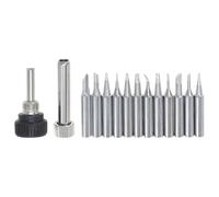 Kit de Puntas de Soldadura de Cobre Plata, 1 Set I B K 1c Dosc Tresc | Serie 936 para Estación de Temperatura Constante, Incluye Manguito, Ligero y Fácil de Limpiar