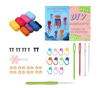 Kit de punto animal, kit de ganchillo para principiantes | Conjunto de inicio de ganchillo de medusa animal para,Aprenda a tejer un kit de medusas animales para mujeres, hombres y adolescentes