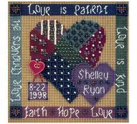 Kit de punto de cruz con cuentas Celebraci n del amor Mill Hill MHCB119 Botones Cuentas Serie Everyday 1998