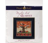 Kit de punto de cruz con cuentas Fall Oak, Mill Hill 2017, serie Mighty Oak Quartet, MH171714