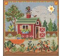 Kit de punto de cruz con cuentas Mill Hill Potting Shed, botones y cuentas, serie primavera 2023 MH142313