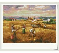 Kit de punto de cruz con diseño de león en la oscuridad (200 x 200 puntadas, 47 x 47 cm)