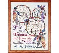 Kit de punto de cruz contado ""Atrapasue os"" de Design Works Crafts Multi