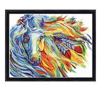 Kit de punto de cruz contado de caballo de guerra de Design Works Crafts