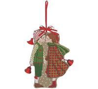 Kit de punto de cruz contado Le Bonheur des Dames "Pareja de Navidad", 9,5x12,5c