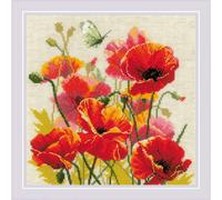 Kit de punto de cruz contado Riolis "Color of Flame", 30x30cm