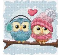 Kit de punto de cruz Luca-S - Two Cute Owls, B1400