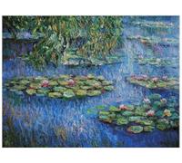 Kit de punto de cruz max stitch design con diseño de nenúfares, 300 x 220 cm, 14 unidades, 54 x 40 cm, algodón grande