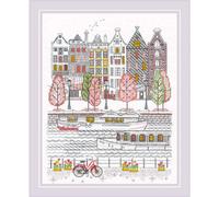 Riolis Counted Cross Stitch Kit 9.5"X11.75"-City On Water (14 Count)