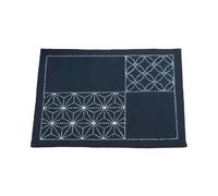 Kit de punto sashiko estampado Olympus "Placemat", 24x34cm, Original de Japón