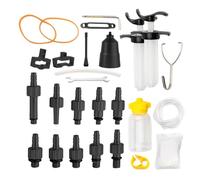 Kit de purga de frenos de bicicleta - Herramientas de purga de frenos hidráulicos de 26 piezas, juego de líquido de frenos de aluminio, embudo de depósito a prueba de fugas | Juego completo de