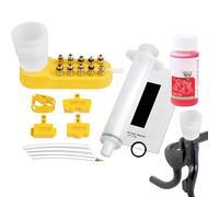 Kit de purga de frenos: herramienta hidráulica de purga de frenos de disco | Kit de reparación manual de cilindros con aceite mineral, kit de líquido de línea de freno para el hogar, taller y