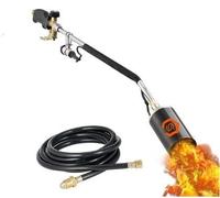 Kit de quemador de malas hierbas de antorcha de propano, varilla de antorcha de malas hierbas de alto rendimiento de 500000 BTU, para derretir hielo, nieve, techos, carreteras al aire libre (70#)