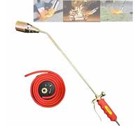 Kit de quemador de malezas de propano, alta salida de 1.900.000 BTU portátil, pistola de antorcha de propano, manguera de 16.4 pies con botón de encendido para malas hierbas, jardín (rojo, 5 m)