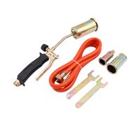 Kit de quemador de techo POFET con fuelle, soplete de couvreur de gas de brazo largo, quemador de malezas de llama de propano de 2 m de tubo, soplete de gas