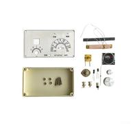Kit de radio de cristal, juego completo de radio mineral con placa de circuito, medidor detector retro, antena y cable de cobre para educación (A)