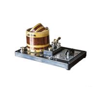 Kit de radio de cristal para bricolaje con auriculares de alta impedancia | Metal Build, 20 x 12 x 12 cm, Dual Band MW/SW Reception, Clear Audio, Educational Electronics Project