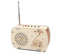 Kit de radio de madera - Juguetes electrónicos, juego de ciencias interactivas, kit de aprendizaje divertido para niños que construyen radios reales para exploraciones STEM y proyectos de aprendizaje