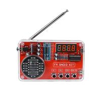 Kit de radio de montaje - Radio FM 87-108MHz, pantalla LED, toma de auriculares | Kit de aprendizaje a la soldadura | para viajes, carreteras, montañas, rutas diarias, camión,