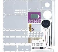 Kit de radio FM, proyectos de soldadura con pantalla de tiempo FM de 87-108 MHz, kit de práctica de soldadura, kit de radio de bricolaje, kit de proyectos de soldadura digital para