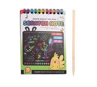 Kit De Rascar Con Papel Para Rascar: Rasca Y Coloridos Para Niños, Materiales Artesanales De Bricolaje | Kit De Dibujo Creativo Para Rascar, Divertido Juego De Actividades De Pintura Para Niños, R