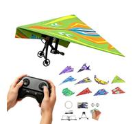 Kit de RC de avión de Papel - Juego de artesanía de avión eléctrico con con | Kit de motor de avión de papel Rc para adolescentes, adultos, parque al aire libre, patio trasero, jardín, competición escola