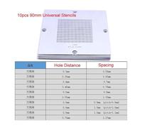 Kit de reballing BGA 90 x mm, 10 unidades/lote, universal, 0,3-0,76, plantilla soporte, fijación con mango para uso de bricolaje(10pcs 90mm Stencils)