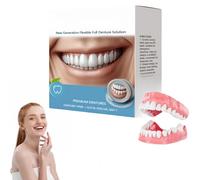 Kit De Rebasado De Prótesis Flexible De Nueva Generación, Juego De Prótesis De Silicona Relines, Kit Profesional De Rebasado De Prótesis De Silicona, Dentaduras Dientes Superior E Inferior (1pcs)