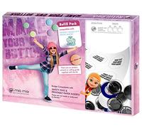 Kit de Recambio para Pins y chapas de 30 mm (60 uds.) válido para la máquina Badge-It Button-Maker con Papel de Pin A4 (90 uds.)