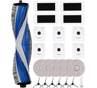 Kit de Recambios para ECOVACS Deebot T30S Pro,1 Cepillo Principal, 6 Bolsas Antipolvo, 6 Trapos, 6 Cepillos de Borde, 4 Filtros, 1 Peines Pequeños