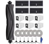 Kit de Recambios para L10s Pro Ultra Heat/ L10s Ultra Gen 2 / X30 Ultra / X40 Ultra/Mova E30 Ultra,1 Cepillo Principal, 6 Bolsas de Polvo, 6 Trapos, 4 Filtros, 6 Cepillos laterales
