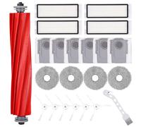 Kit de Recambios para Roborock Q Revo PRO/Q Revo S/Q Revo MaxV,1 Cepillo Principal, 4 Filtros, 6 Bolsas de Polvo, 4 Trapos, 6 Cepillos Laterales, 1 Cepillo Pequeño