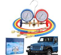 Kit de Recarga de Aire Acondicionado | con Manómetro Completo y Práctico R134A - Juego de Manómetros para Refrigerante de Auto - para Hombres Mujeres Adultos Familias